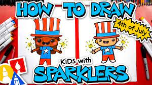 Easy, step by step 4th of july drawing tutorials. July 4th Archives Art For Kids Hub