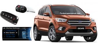 Go to mykey menu in your instrument cluster. Ford Escape Mykey Setup And How To Use After Programming Ford Escape Manual