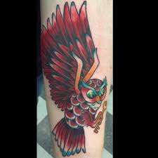 Check spelling or type a new query. Traditional Flying Red Owl Couple Tattoo With Skeleton Key By Sara Eve Tattoonow