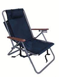 Hi Back Steel Backpack Chair By Rio Beach
