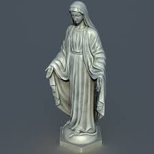 3ds Max Virgin Mary Statue Mary Statue Statue Virgin Mary Statue