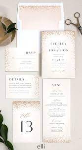 Sparkling Romance Wedding Invitation Suite Wedding Invitations Wedding Invitations Stationery Classic Wedding Invitations