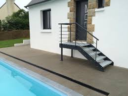 escalier metallique industriel art metal concept patio stairs exterior stairs balcony design