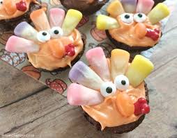It only takes about 20 minutes to make a batch of these dog treats before they get baked in the oven. Make Cute Easy Thanksgiving Treats With Turkey Brownie Cups The Simple Parent
