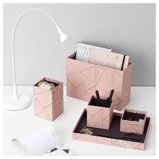 Fantastische Ikea Tjena Pink Black Desk Organizer Black Desk Schreibtischideen Ordnung Auf Dem Schreibtisch