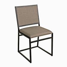 Kinfine Industrial Metal Carbon Silver Frame Dining Chair Grey Dining Chairs Metal Dining Chairs Metal Chairs