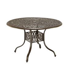 Homestyles 48 In Taupe Patio Round Dining Table 5559 32 The Home Depot Patio Dining Table Dining Table Outdoor Dining Table