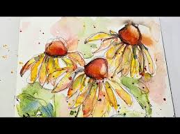 I started practicing these strokes and then tried out the tulip. How To Paint Loose Watercolor Flowers For Beginners Youtube