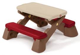 Step2 Fun Fold Jr Picnic Table New Colors By Step2 59 99 From The Manufacturer Durable With Images Kids Picnic Table Picnic Table Fold Up Picnic Table