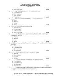 :) by nighthawkinlight in life hacks by kelleymarie in life hacks by paige russell in education by amalkhan in bea. Life Skills Objective Type Question And Answers