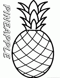Pineapple coloring pages for kids. Pineapples Coloring Pages Coloring Home