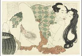 巨匠、葛飾北斎が江戸の時代の性交する好き者カップルを描く無修正浮世絵春画12枚 - 記事と画像