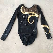 Shop Kids Dreamlight Activewear Gold Black Size Adult Xs