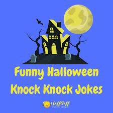 As part of our aaron stewart animated halloween ids (see halloween dream costumes), we made these funny little takes on traditional halloween knock knock jokes. 66 Funny Halloween Knock Knock Jokes For Kids Laffgaff