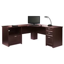 Realspace Magellan Performance 71 W L Shaped Desk Cherry Zerbee