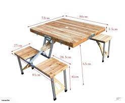 Folding chestnut wood patio dining table. Camping Table Portable Wooden Set Dealsdirect Co Nz