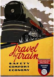 Travel By Train Vintage Travel Poster Poster Von Stickart Marek Train Posters Travel Posters Vintage Travel Posters