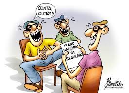 Resultado de imagem para charges - os politicos contra a policia