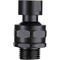Hibbent Adjustable Metal Shower Head Swivel Ball Joint Adapter, Solid  Brass, Matte Black, 30 Swivel, G1/2 Connections, Easy Install, Shower Arms  & Slide Bars