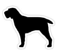 Spinone Italiano Silhouette S Sticker By Jenn Inashvili Dog Stickers Dog Lovers Art Puppy Day