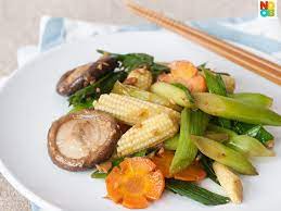 Stir Fried Leeks With Vegetables Recipe Recipe Vegetable Recipes Vegetarian Recipes Vegetable Dishes