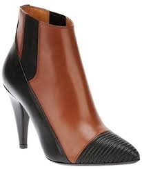 Black Ankle Boots With Brown Heel Balenciaga Pointed Ankle Boot Brown Leather Ankle Boots From Balenciaga Featuring A Pointed Toe A Black Pointed Ankle Boots Boots Brown Leather Ankle Boots