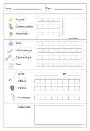 See more of pen&paper on facebook. Drei Einfache Dsa Charakterbogen Und Regel Systeme Fur Kinder Rollenspiel Gruppen By Zottel Medium
