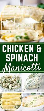 Manicotti with homemade macadamia nut ricotta, pesto, and mozzarella and several sides to celebrate our garden. Chicken And Spinach Manicotti With Copycat Olive Garden Alfredo
