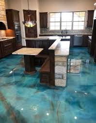 Custom Blue Contemporary Metallic Epoxy Floors Call Us Today For A Free Quote Hudson Valley Epoxy Flooring Metallic Epoxy Floor Epoxy Floor Kitchen Flooring