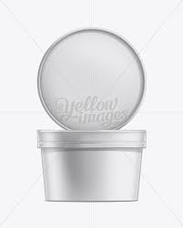 Download 16oz Ice Cream Container Mockup In Pot Tub Mockups On Yellow Images Object Mockups PSD Mockup Templates