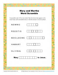 Usually, each word will cross each other on the white squares because it is called a crossword. Word Scramble Puzzles Bible Lesson Activities For Children