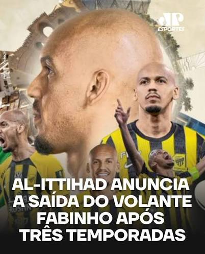 LIVRE NO MERCADO! Fabinho chegou ao clube &aacute;rabe em julho de 2023 e disputou 111 jogos pela equipe. Recentemente, o volante teve o nome vinculado ao Palmeiras recentemente. #Fabinho #AlIttihad #Futebol