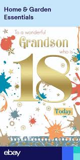 18th Birthday Greetings For Grandson Pin On Birthday Wishes