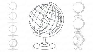 Globo Terraqueo Para Colorear