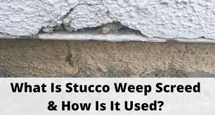 I've noticed what seem to be round weep holes along the very bottom of the brickwork. What Is Stucco Weep Screed How Is It Used