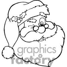 Clipart Of Santa Claus Winking Outline 381417 Christmas Colors Coloring Pages Christmas Coloring Pages