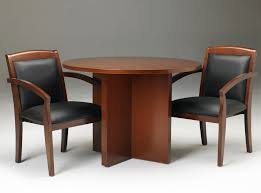 Round Wooden Conference Table With Chair Set Conference Table Home Office Furniture Sets Furniture