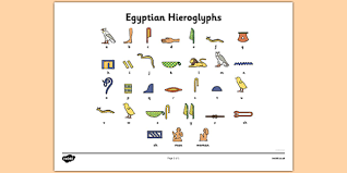 Free Ancient Egyptian Hieroglyphs Printable Symbol Sheet
