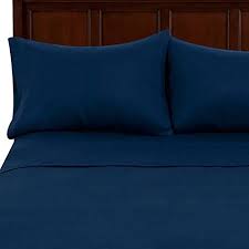 Urban habitat space dyed queen cotton jersey knit sheet set bedding. Mainstays Twin Xl Sheet Set Navy Blue Soft Microfiber Dorm Bed Sheets Bedding Buy Online In Grenada At Grenada Desertcart Com Productid 13297002