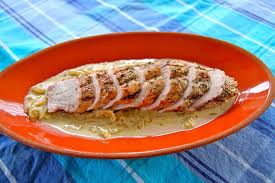 Pork tenderloin with pan sauce with olive oil, soy sauce, red wine vinegar, lemon, worcestershire sauce, fresh parsley, dry mustard, cracked black pepper, garlic, pork tenderloin, pork tenderloin, chicken broth, marinade, butter 45 Perfect Pork Tenderloin Recipes Food Network Canada