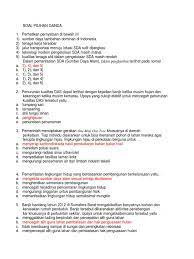 Individu berasal dari kata in dan devided. Soal Pilihan Ganda