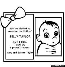 Printable adult coloring pages coloring pages for girls colouring pics coloring pages to print clipart baby whimsy stamps digi stamps. Baby Announcement Online Coloring Page