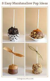 8 Easy Ways To Decorate A Marshmallow Pop Desserts Marshmallow Treats Sweets Treats