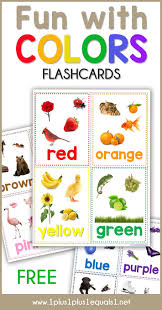 Fun With Colors Flashcards Color Flashcards Preschool Color Activities Flashcards For Toddlers