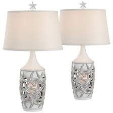 Tide Antique White Coastal Night Light Table Lamps Set Of 2 62v63 Lamps Plus In 2020 Table Lamp Sets Lamp Sets Coastal Style Lamp