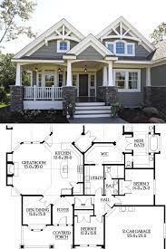 3 Bedroom Single Story Craftsman Style Home Floor Plan Craftsman House Plans Craftsman Style House Plans House Plans Farmhouse
