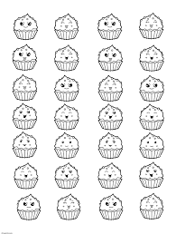 10 Extraordinaire Coloriage Cupcake Kawaii Stock Coloriage Kawaii Coloriage Dessin A Imprimer
