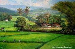 Berikut temonggo share beberapa gambaran pemandangan alam yang menggambarkan keindahan alam. Lukisan Pemandangan Alam Desa Saferbrowser Yahoo Hasil Image Search Pemandangan Alam Yang Indah Lukisan