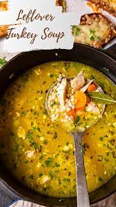 Leftover Turkey Soup In 2020 Turkey Soup Recipe Leftover Turkey Soup Rotisserie Chicken Recipes Leftover