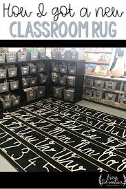 Black And White Classroom How I Got A New Classroom Rug Black And White Classroom Rug Classroom Rug New Classroom Classroom Makeover